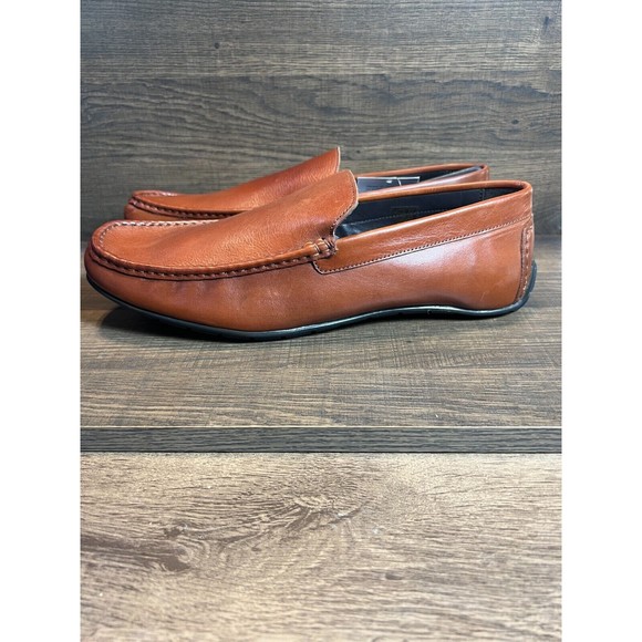 Anthony Veer Cleveland Driver Slip On Loafer Saddle Tan 14D NWB - Picture 7 of 10